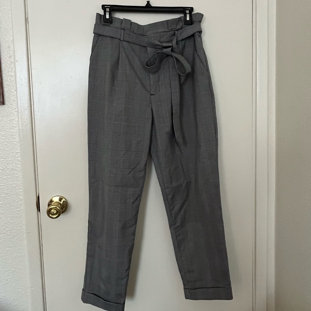 Af Studio Gray plaid dress pants